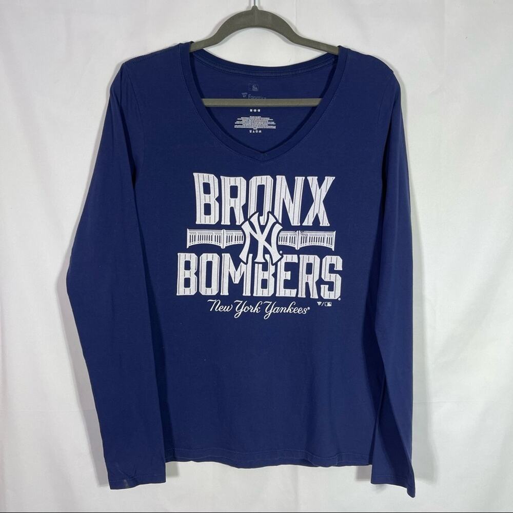 MLB Fanatics, Bronx Bombers Long Sleeve Shirt, Size Medium. Good used condition!